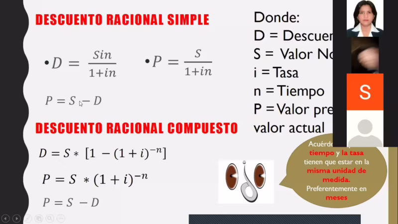 ¿Cómo se calcula el valor actual de 1?