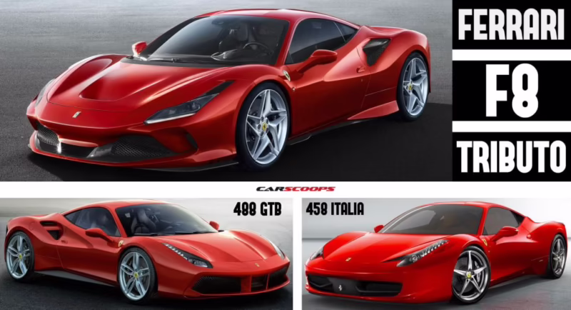 ¿Cuántos caballos de potencia tiene un Ferrari 488 del 2019?