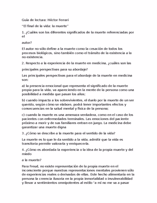 ¿Qué pasó al final de la vida después de la vida?