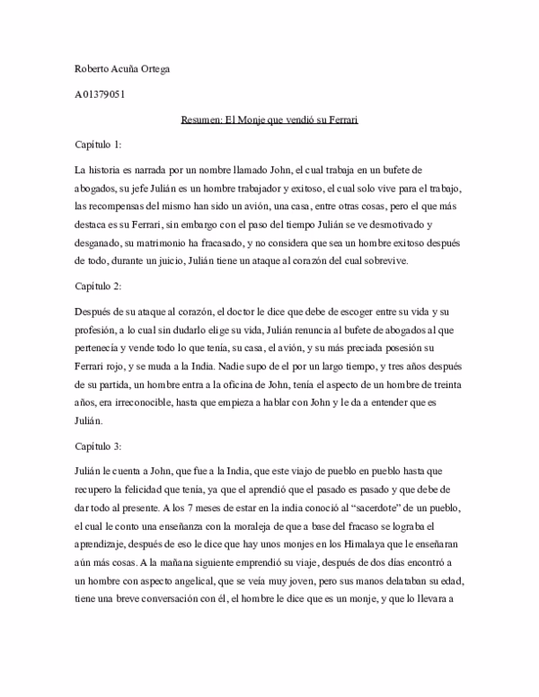 ¿Qué pasó en el capítulo 8 del monje que vendió su Ferrari?