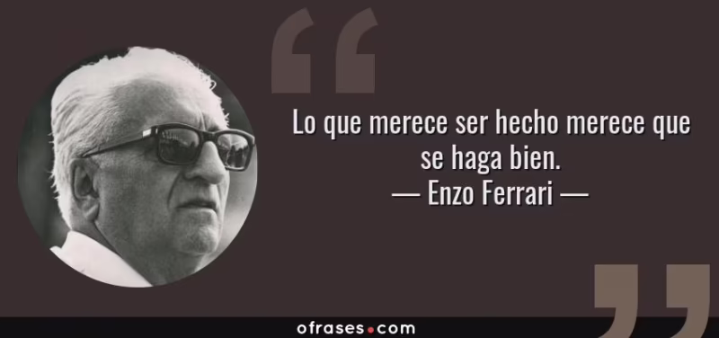 ¿Cuál era el lema de Ferrari?