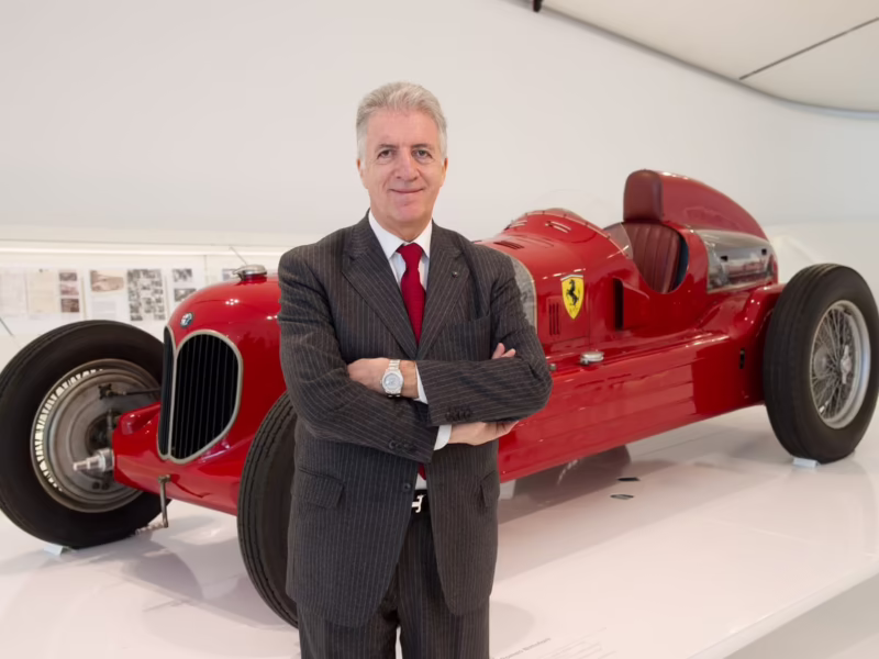 How old is Enzo Ferrari's son?