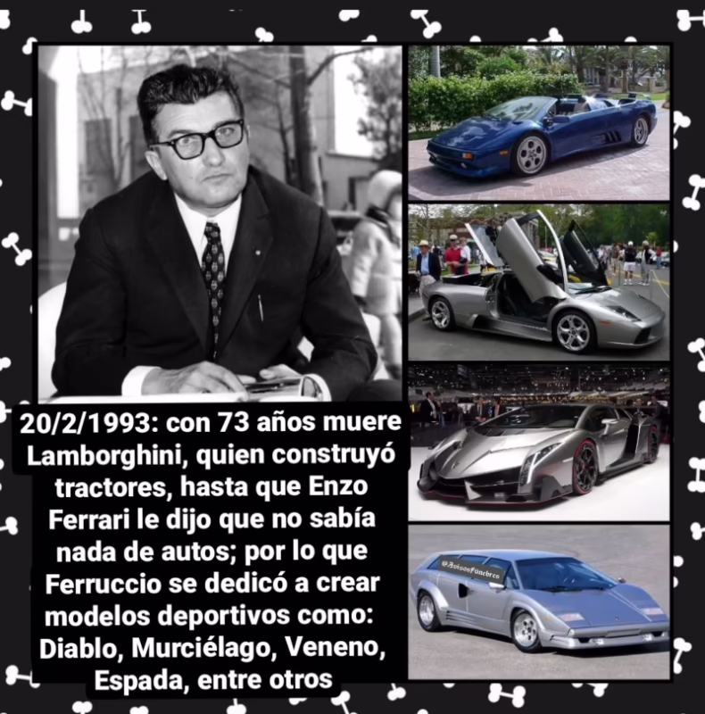 ¿Qué le dijo Enzo Ferrari a Lamborghini?