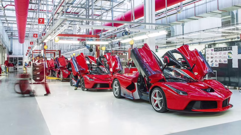 ¿Dónde se fabrican las piezas de Ferrari?