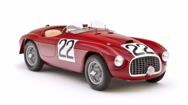 What is the top speed of the Ferrari 166?