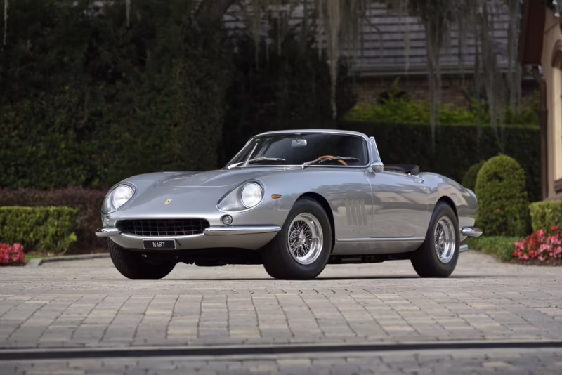 How much horsepower does a 1967 Ferrari 275 GTB 4 have?