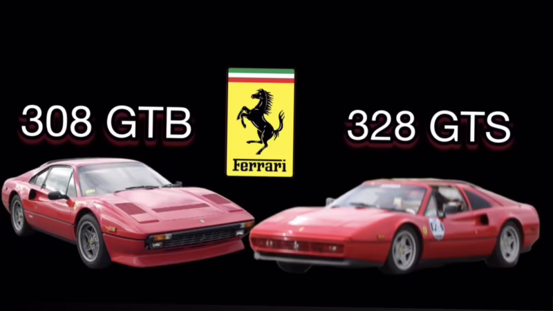 What is the difference between Ferrari 308 and Ferrari 328?
