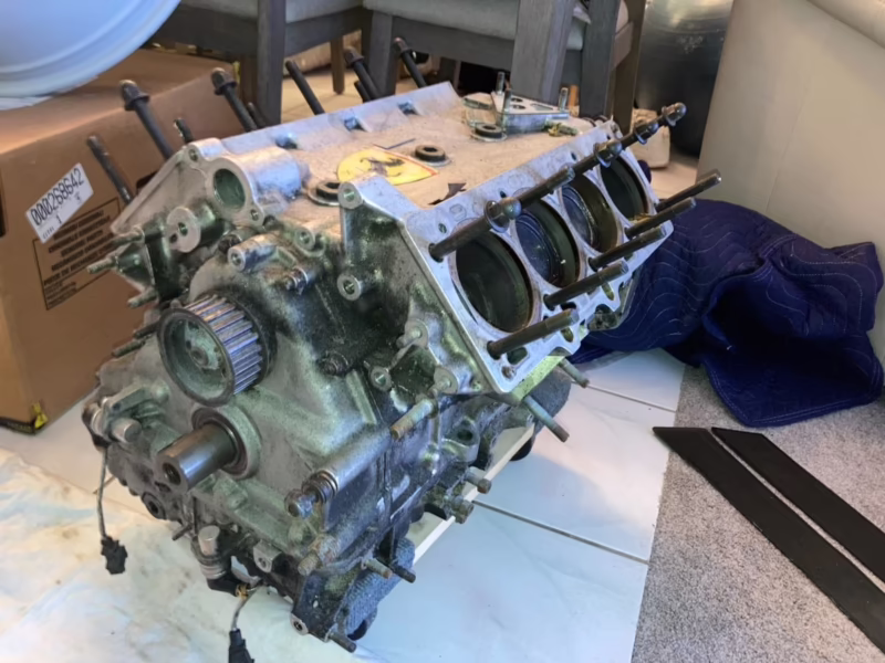 How much horsepower does a 1989 Ferrari 348 TB have?