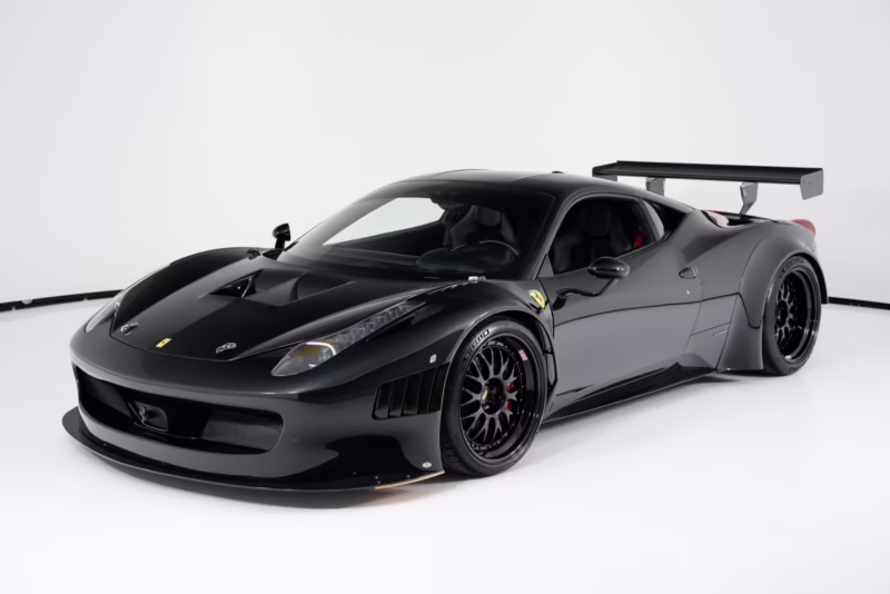 How much horsepower does the 458 GT3 have?