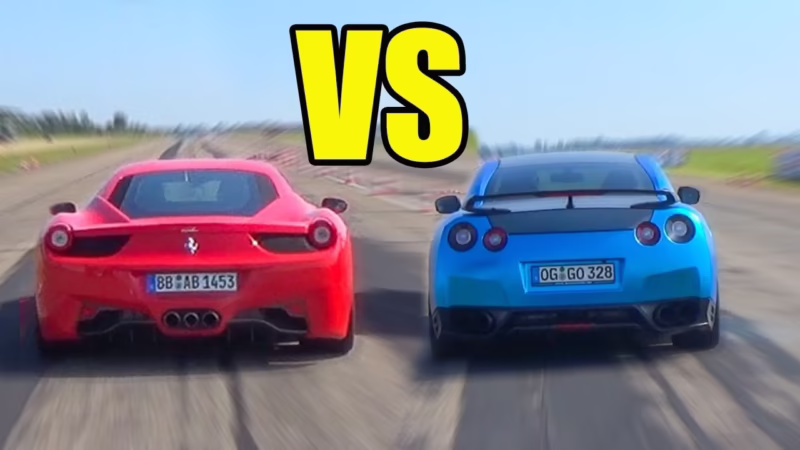 Which is faster, GT-R or Lambo?