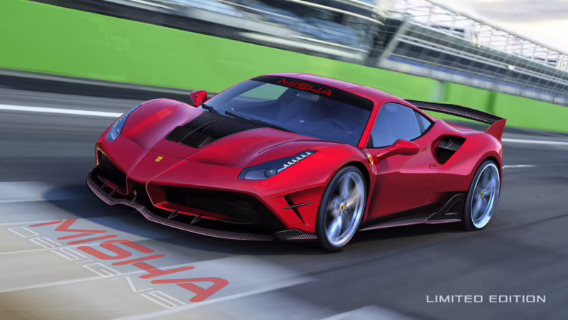 What is a Ferrari 488 carbon fiber body kit?