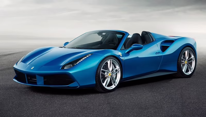 How much horsepower does a 2015 488 GTB have?