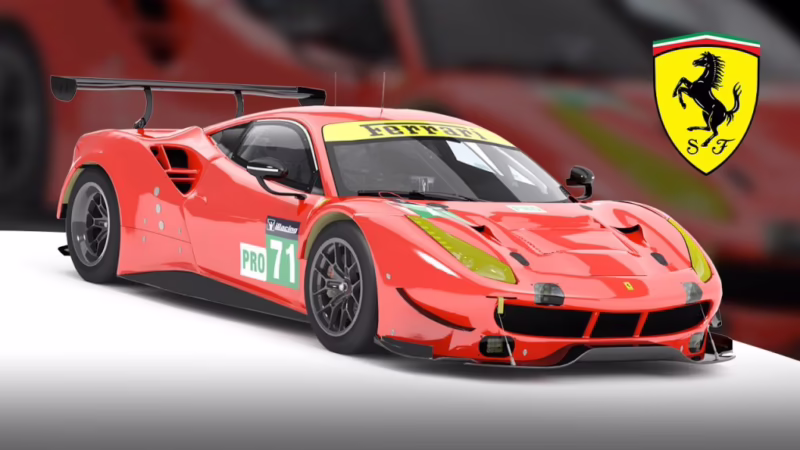 What engine is in the Ferrari 488 GTE Evo?