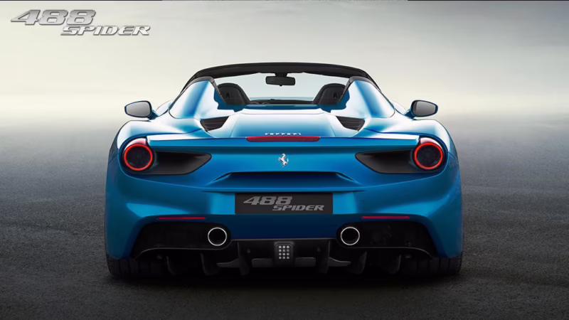 What is the 0.60 time for a Ferrari 488?
