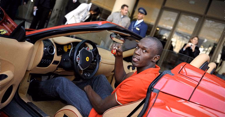 Who ran a 9.58 100m?