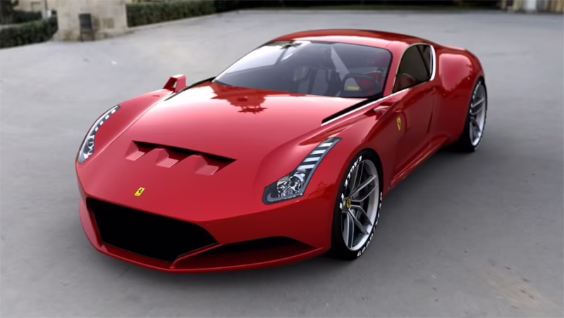 Who designed the Ferrari 612?