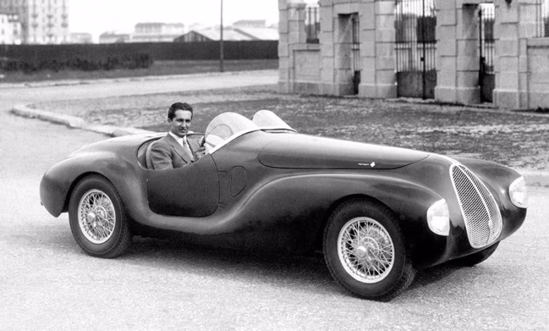 What was Enzo Ferrari's first car?