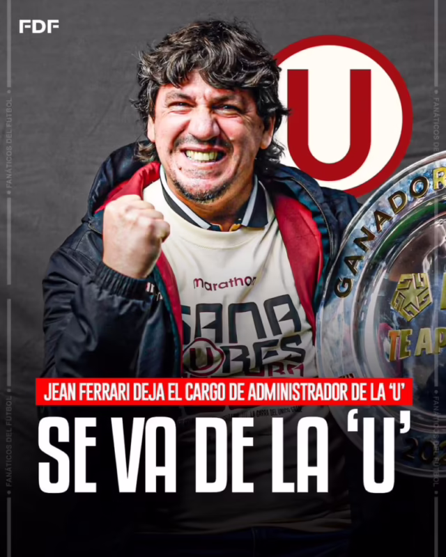 ¿Por qué se va Jean Ferrari de la U?