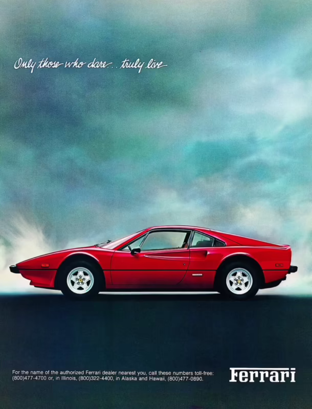 Does Ferrari do advertisements?