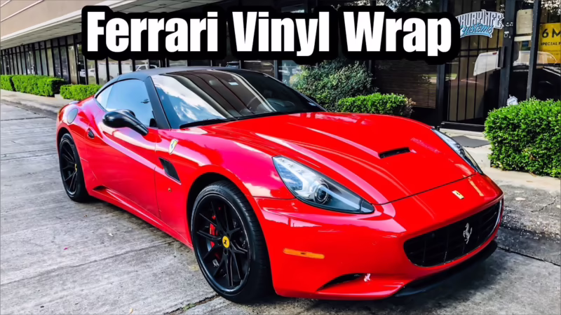 How much to wrap a Ferrari California?