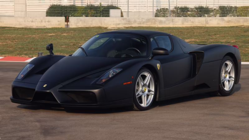 What is the name of the Ferrari matte black color?