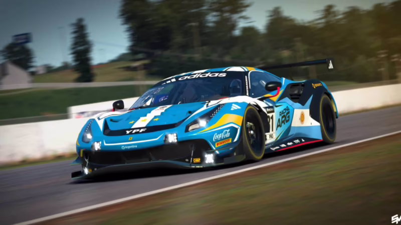 ¿Cuál es el color de la carrocería de Argentina en el automovilismo?