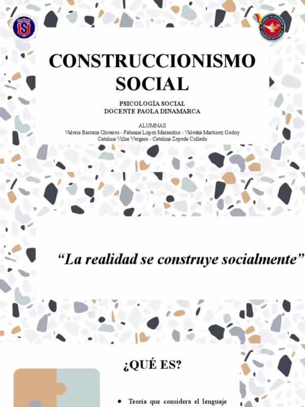 ¿La realidad es una construcción social Quién lo dijo?