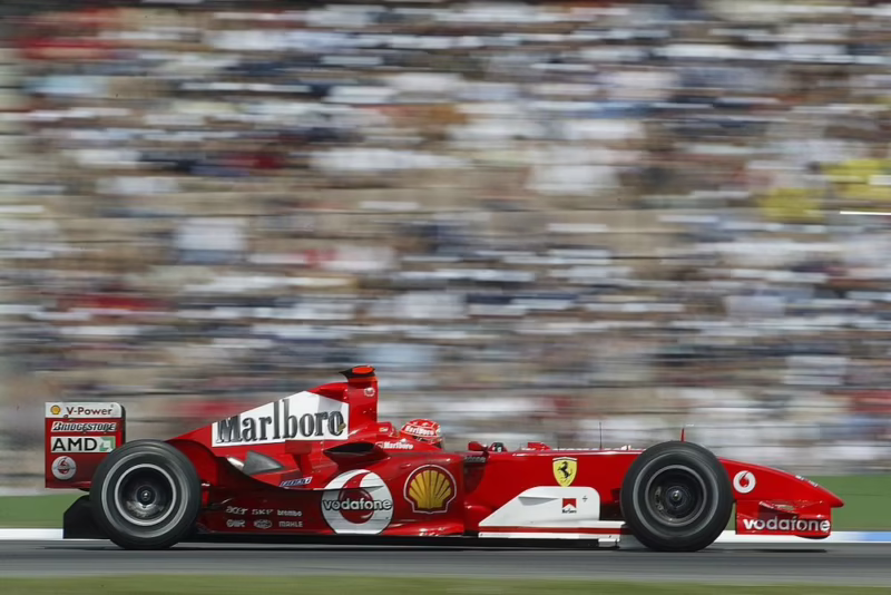 Did Michael Schumacher drive the F2004?