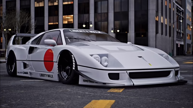 How many Ferrari F40 Liberty Walk were made?