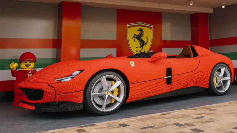¿Qué tan grande es el Lego Ferrari?