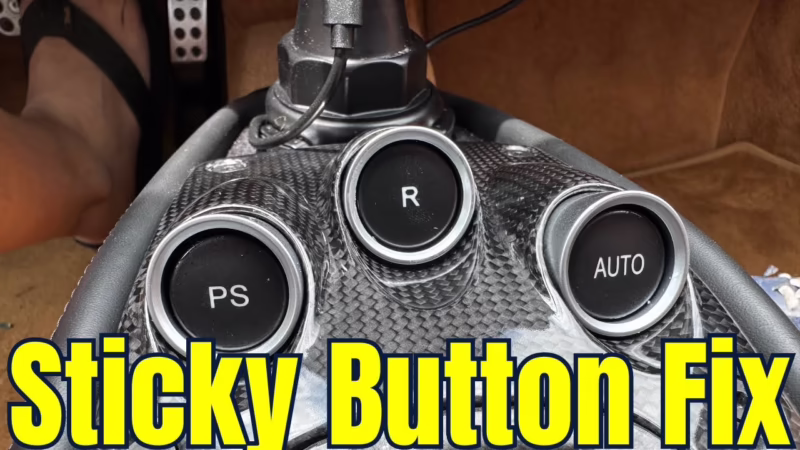 How to clean sticky Ferrari buttons?