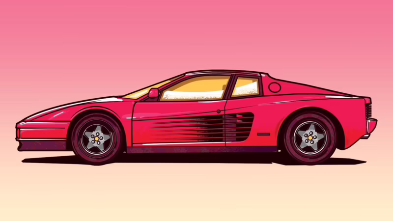 Why did the Testarossa only have one mirror?