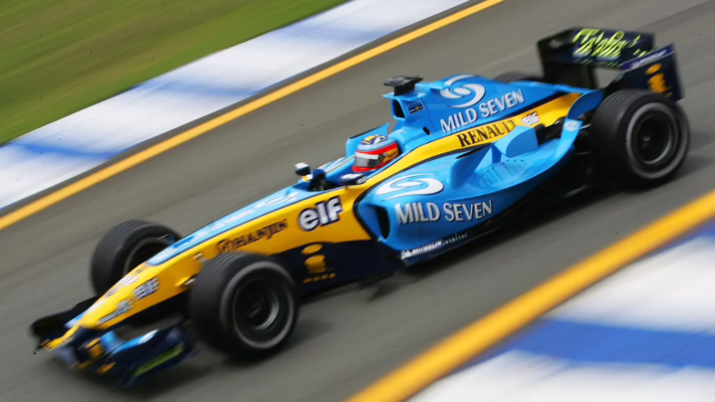 Who drove for Renault in 2004?