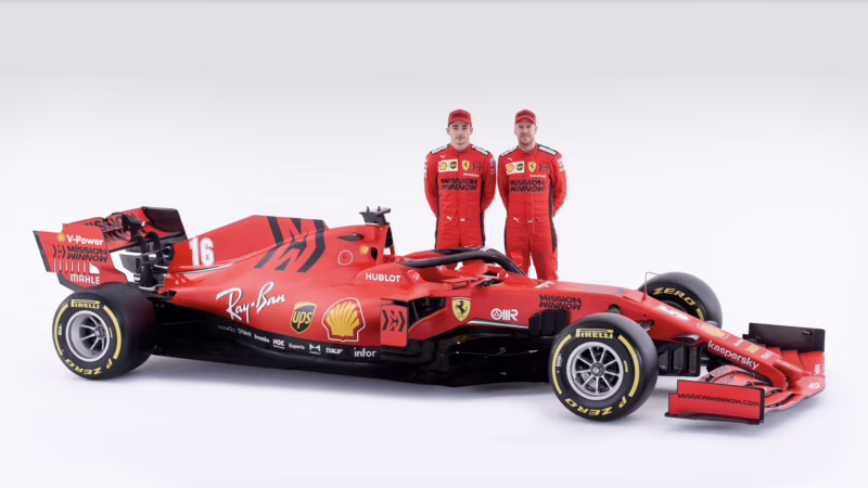 What engine is in the 2020 F1 car?