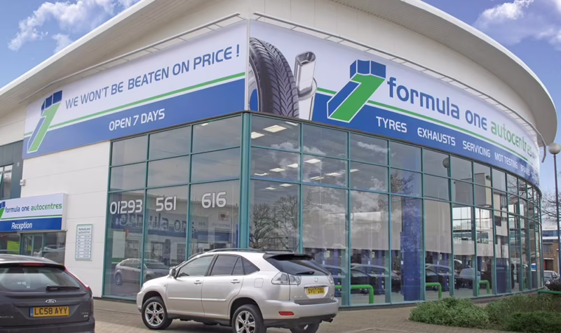 What products are offered by Formula One Autocentres Boston?