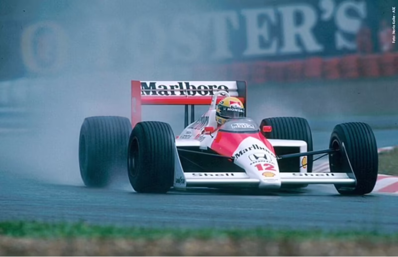 Why did Senna get suspended from F1?