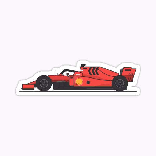 Do F1 cars use stickers?