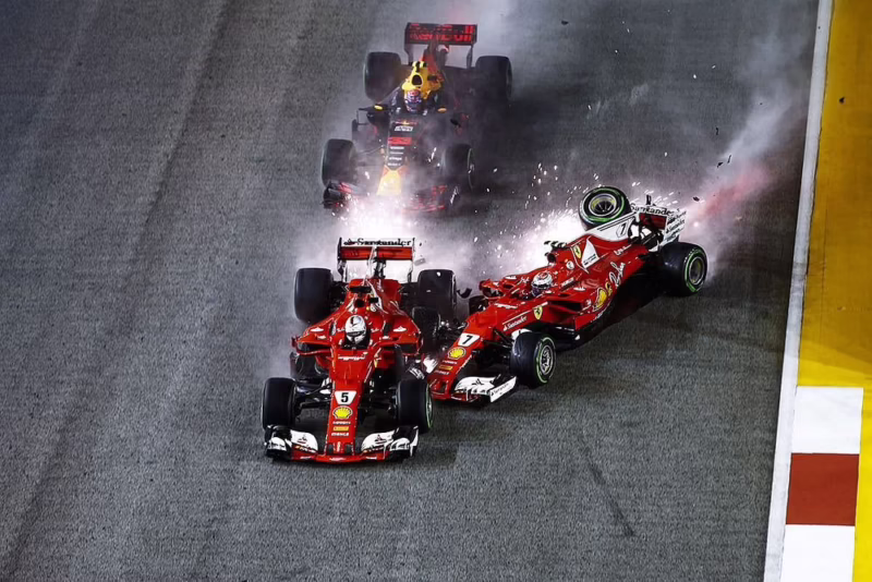 What was the most famous F1 crash?