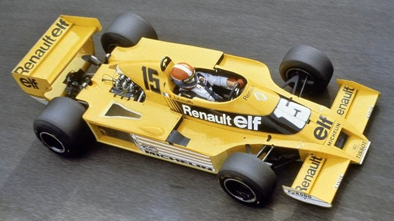 What was the first F1 car to have a turbo?