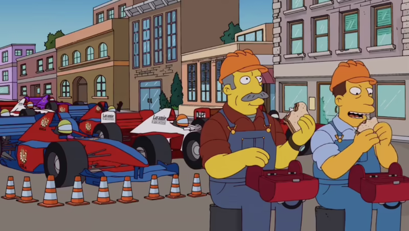 What episodes of The Simpsons are F1?