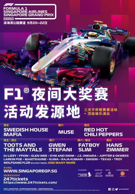Who won the Grand Prix in Singapore 2019?