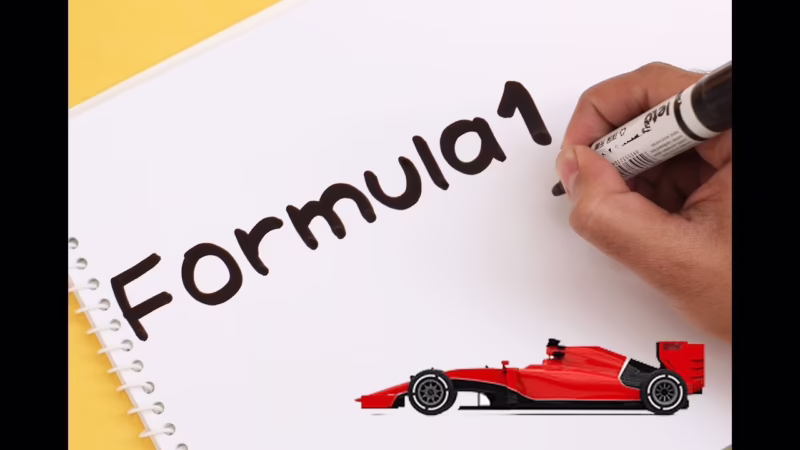Who designed the current F1 logo?