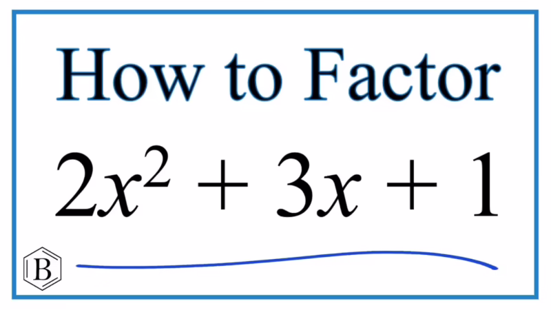 ¿Es 2x 2 y 3x 1 cuadrático?