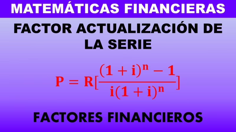 ¿Cómo se calcula el valor de actualización?