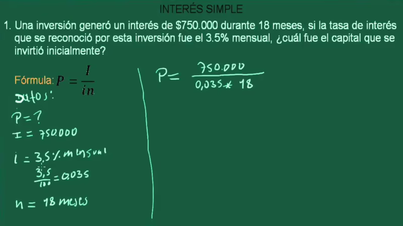 ¿Cómo se calcula el interés del 1%?
