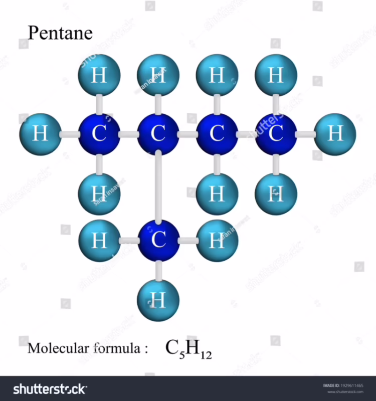 ¿Cuál es la fórmula molecular del 1-penteno?