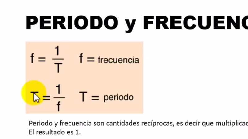 ¿Cuál es la fórmula de las ondas?