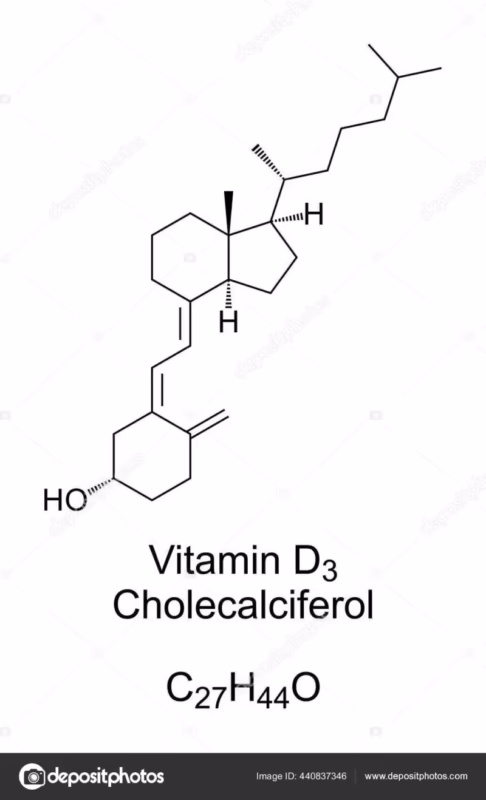¿Cuál es la fórmula molecular de la vitamina D?
