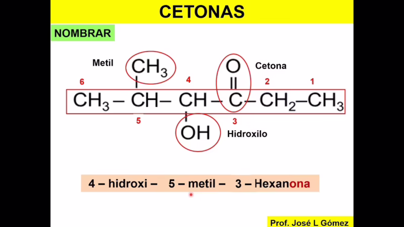 ¿Cuál es la fórmula química de la acetona?