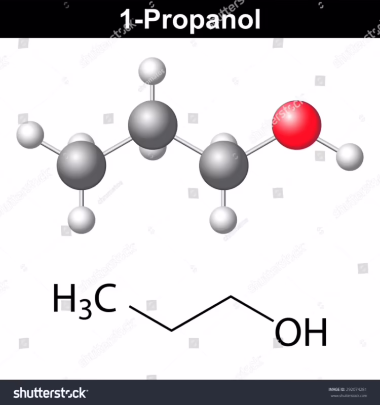 ¿Cuál es la estructura del propan 1 ol y del propan 2 ol?